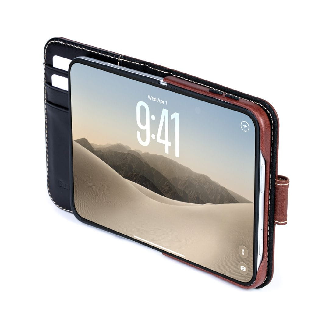 iPhone Case The Pocket Book Leather Case For iPhone 18 Duo Burton Goods