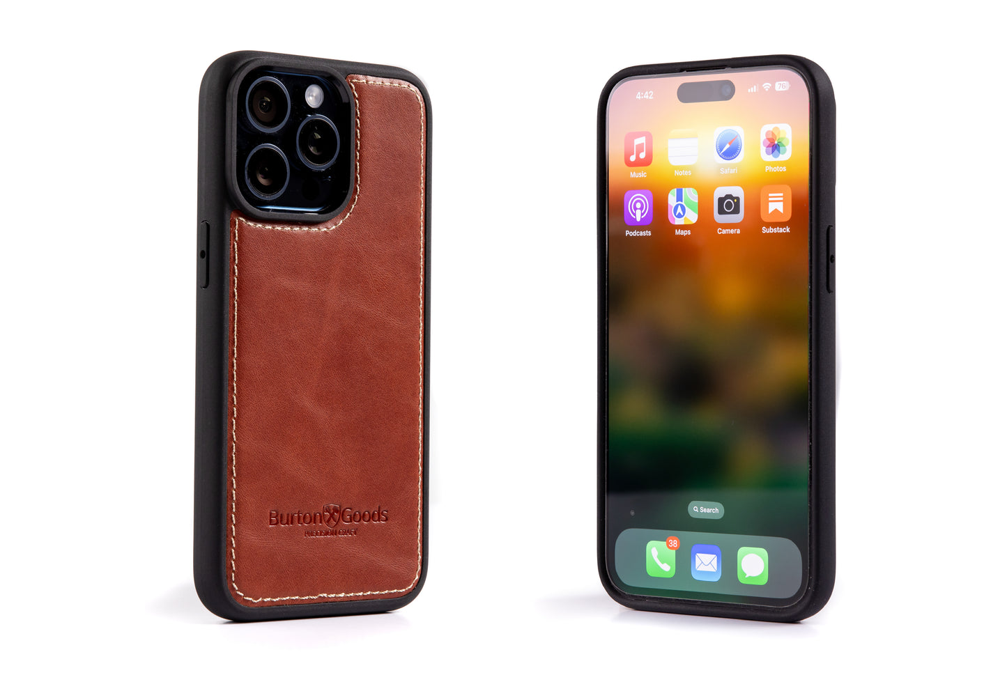 Leather Case For iPhone 15 Pro