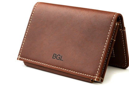 Ultra Compact Bi-Fold Leather Wallet