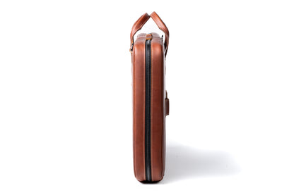 Slim Leather Laptop Briefcase - Medium 16"