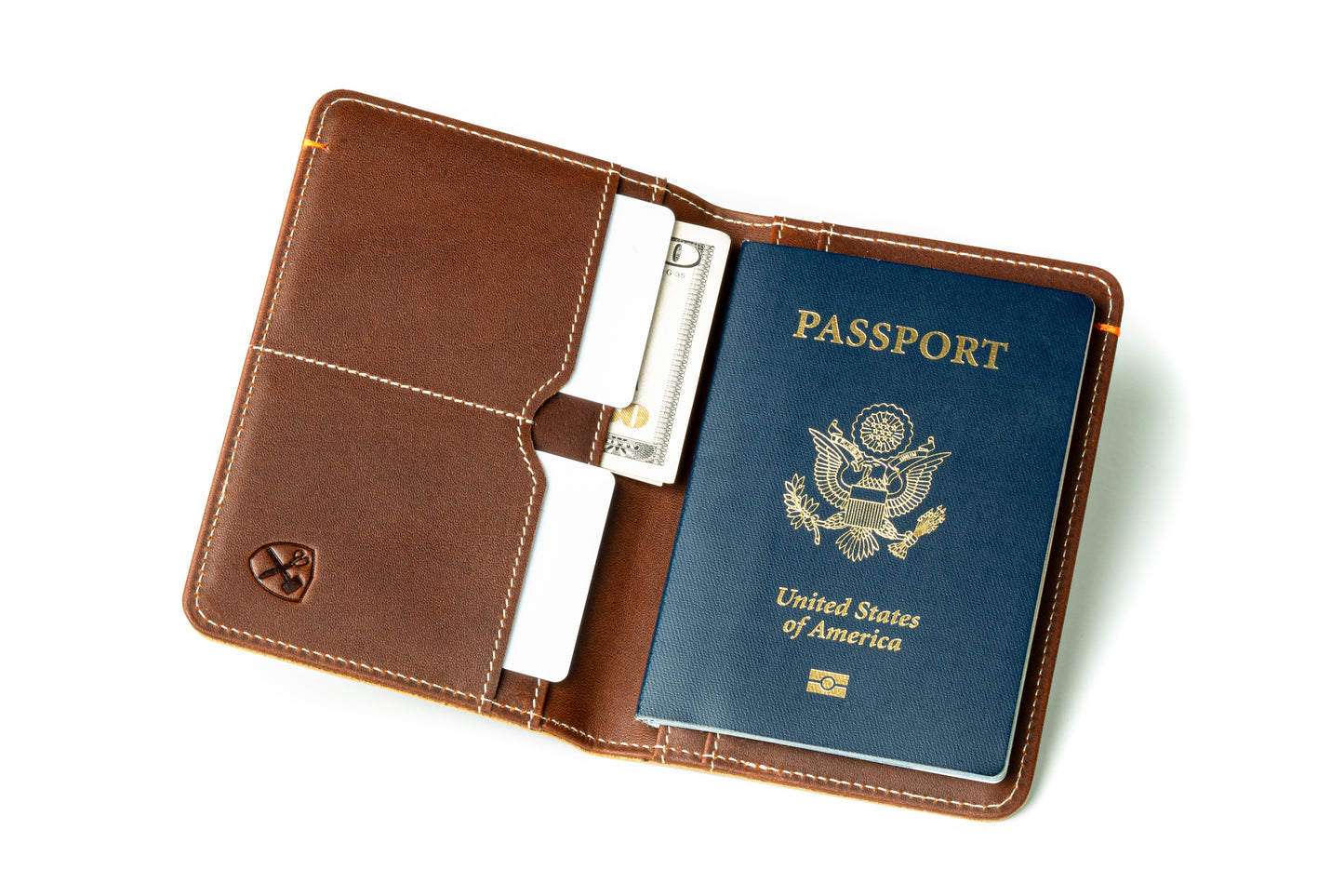 Slim Passport Leather Wallet