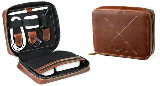 Leather Techfolio Cord Organizer