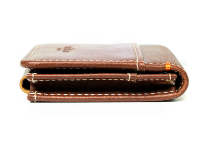 Ultra Compact Bi-Fold Leather Wallet