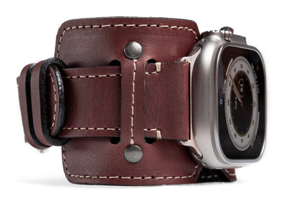 Vintage Leather Cuff For Apple Watch