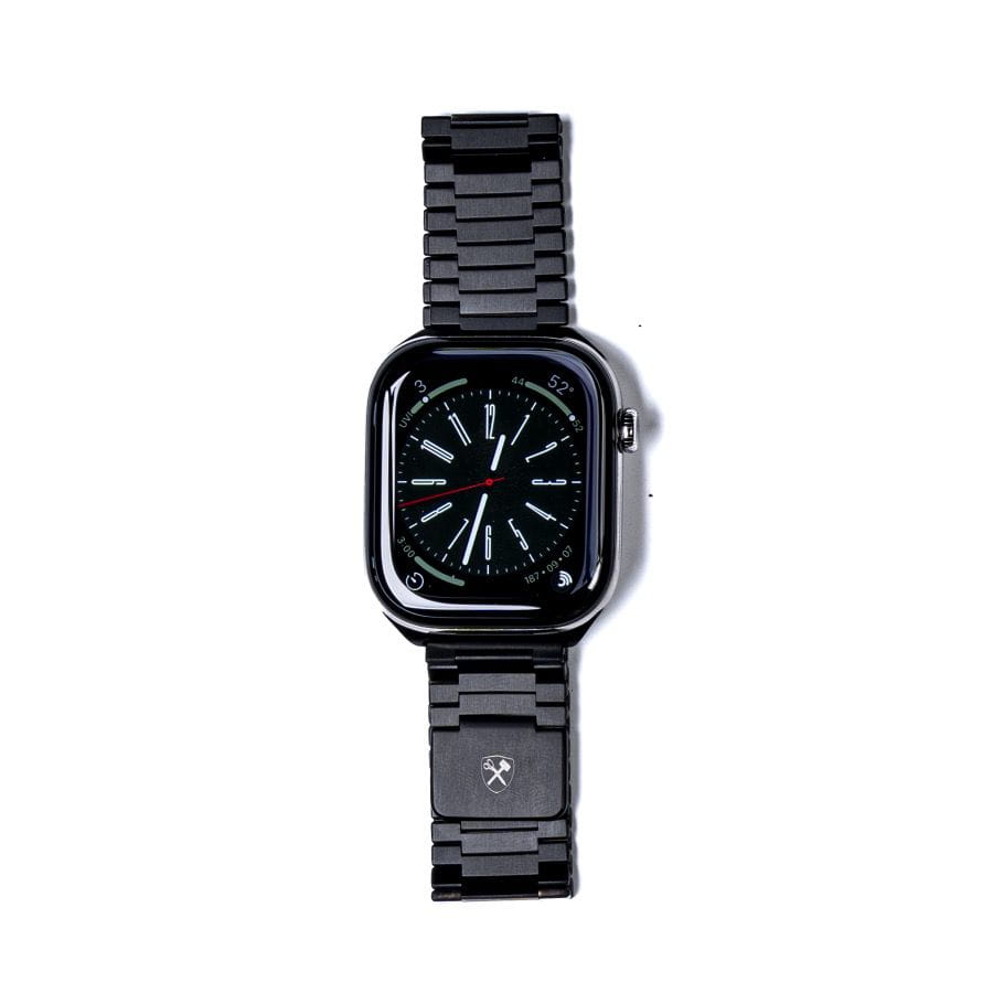 Watch Band Foundry Link Magnetic Steel Apple Watch Band Burton Goods Matte Black