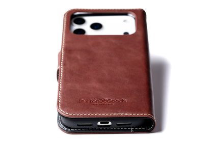 Modern Pocket Book Wallet Case For iPhone 17 Pro Max